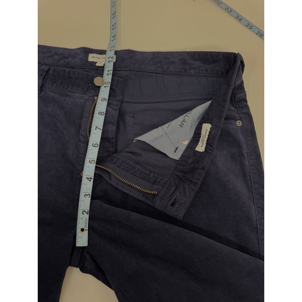 NWT Peter Millar Superior Soft Corduroy Five-Pocket Pant NAVY‎ Blue Size 38 $170 - Picture 4 of 9